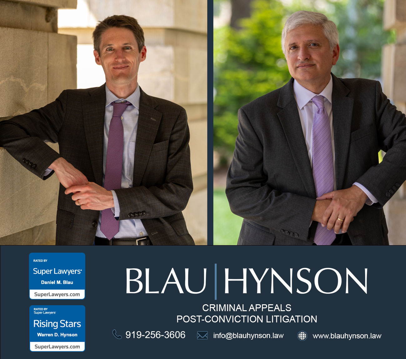 Dan Blau and Warren Hynson selected to 2026 Super Lawyers - Blau | Hynson Law