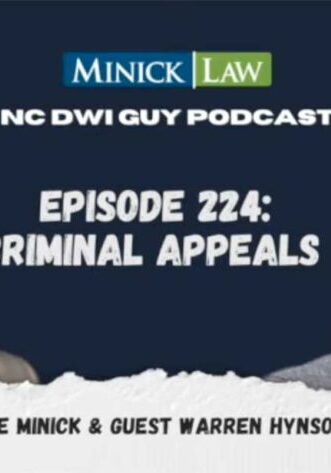 Warren Hynson is guest on Jake Minnick's NC DWI Guy podcast